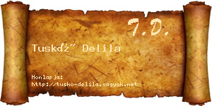 Tuskó Delila névjegykártya